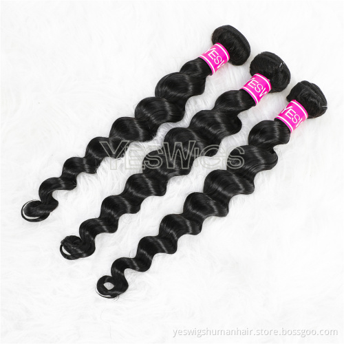 Cheap Human Hair Vendor 8-40 Inch Vietnamese Human Deep Loose Wave Hair Bundle Extensions Ready To Ship Double Weft Hair Weaving